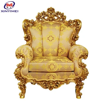 Golden Luxury Elegant King Chair In Clical Design Golden Luxury Elegant King Chair In Clical Design