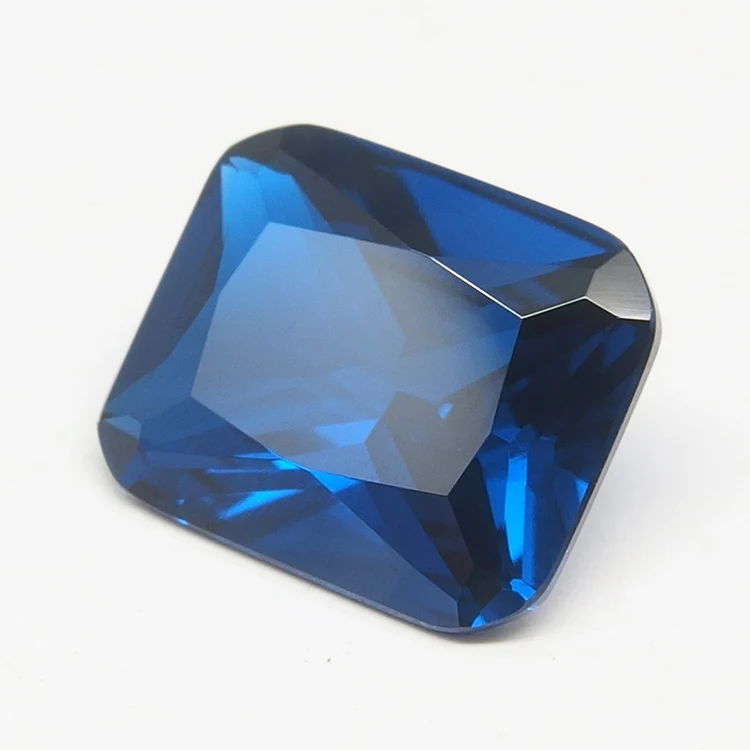 113# Synthetic Spinel Gemstone Octagon Cut Blue Spinel - Buy Spinel ...