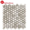 Cheap Hexagon Stone Tile Mosaic, White Marble Mosaic for Decoration