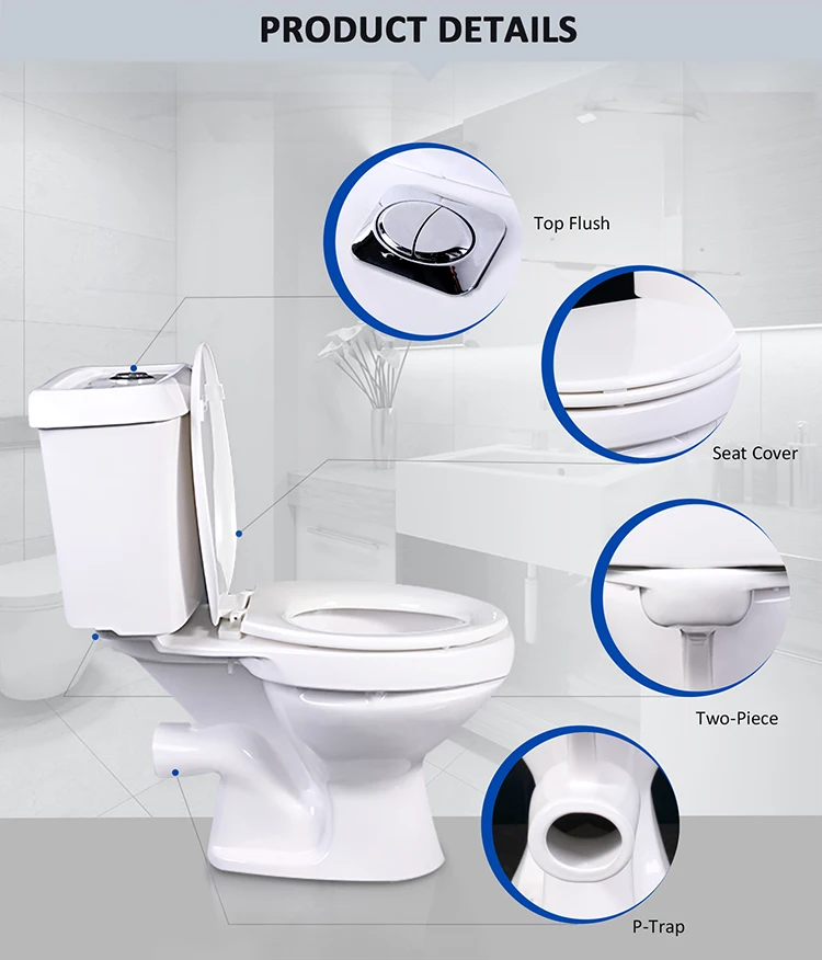 Wholesale Wash Down Sanitary Wares Virony Strictly Qc Two Piece Toilet ...