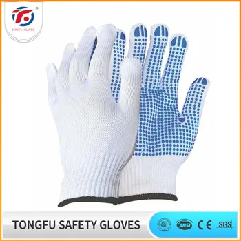 black dot cotton gloves