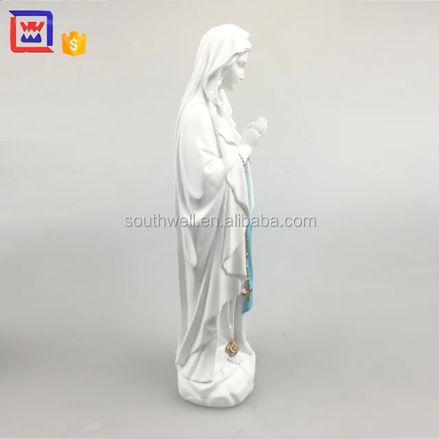 Catholic Figurine - Mary, Mother Of God Statue By Michael Adams, 8-Inch Hand-Sculpted Resin, Gift Boxed