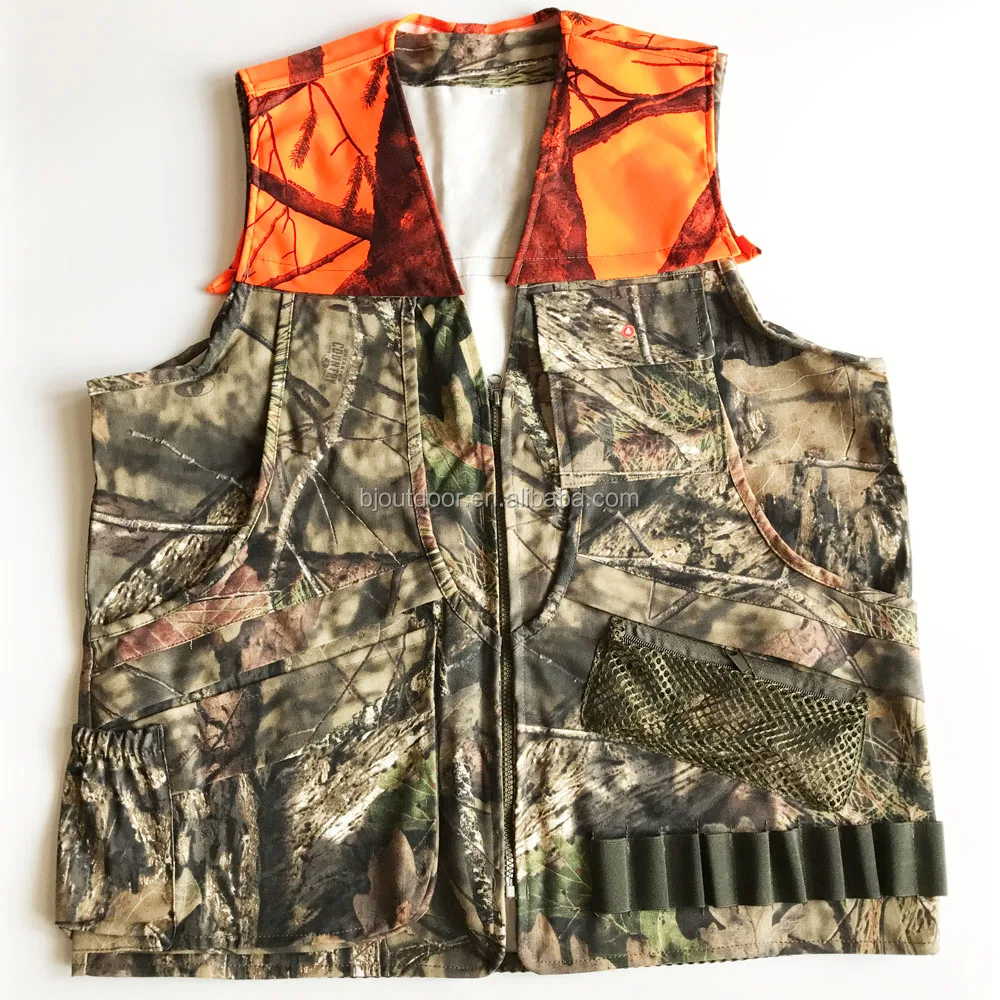 orange camo hunting vest