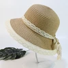 Wave Brim Fashion Korea Customized Unisex Summer Beach Paper Color Straw Hats Cow Boy Hat Kids Lovely Hat