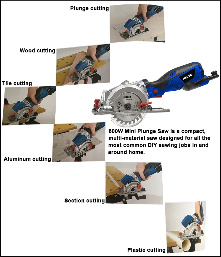 Herzo mini best sale circular saw