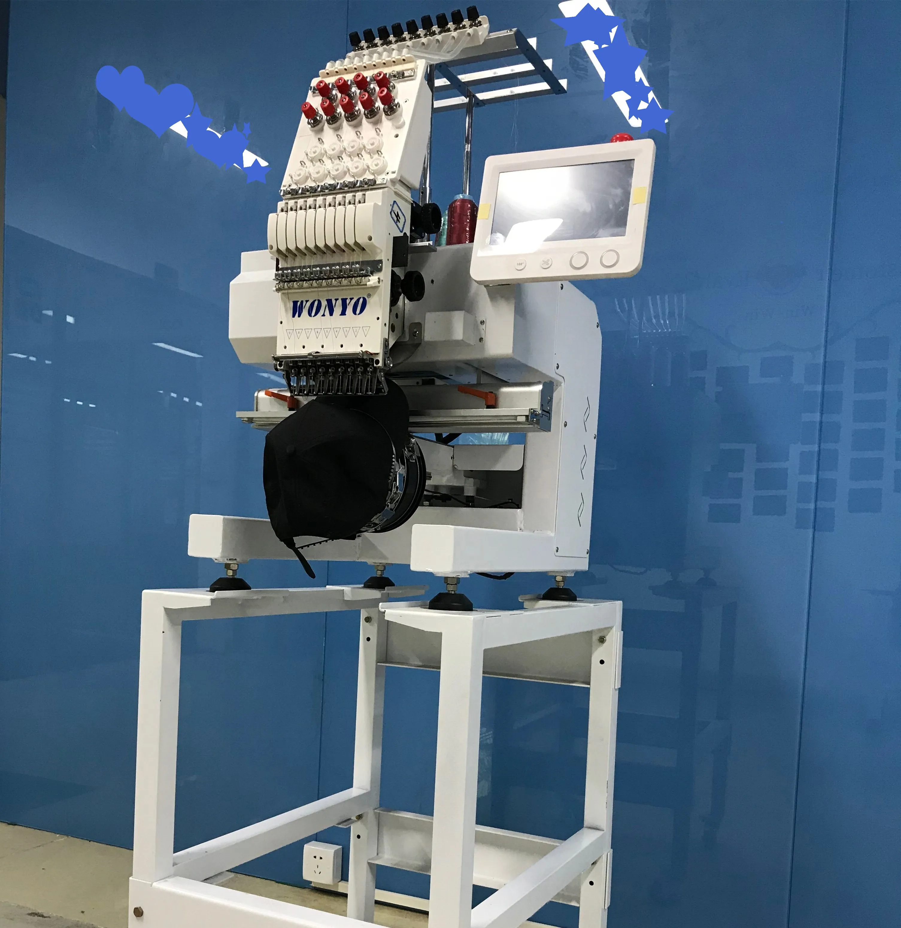 促进家庭使用单头刺绣机链式线迹机器maquina bordadora中国