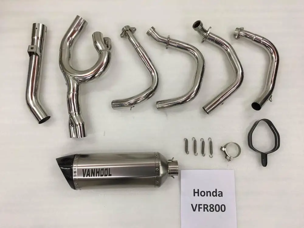 Vfr800 High Quality Motorcycle Stainless Steel Exhaust Pipe System