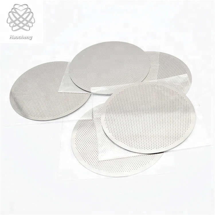 Ultra Fine Etching Coffee Mesh Filter Disc 304 Stainless Steel Coffee