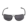 FONHCOO China Stock Lots Customized High Quality Unisex Black Frame Normal Level Metal Sunglasses