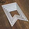 wholesale 5pieces hanging flags banner die cutting scrapbooking craft dies for decoration cutting dies party decoration