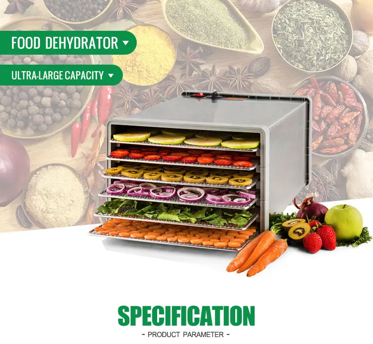 High Quality 6 Layers Stainless Steel Fruit Dryer Machine Food