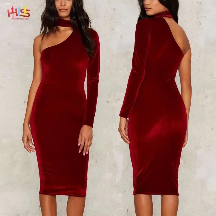 velvet sexy dress