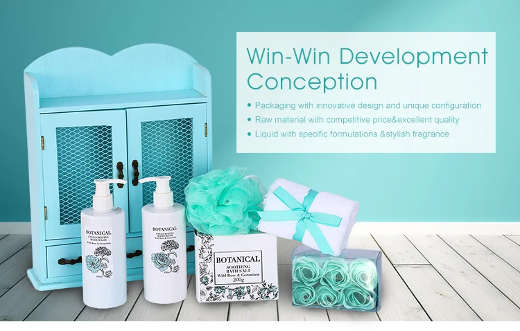 Personal care beauty basket gift lavender shampoo custom shower gel set