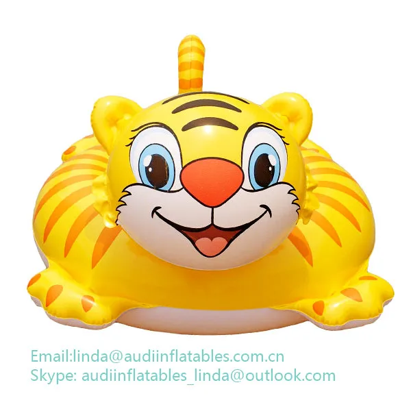 Tiger Shaped Baby Inflatable Swimming Pool Raft Seat Inflatable Float