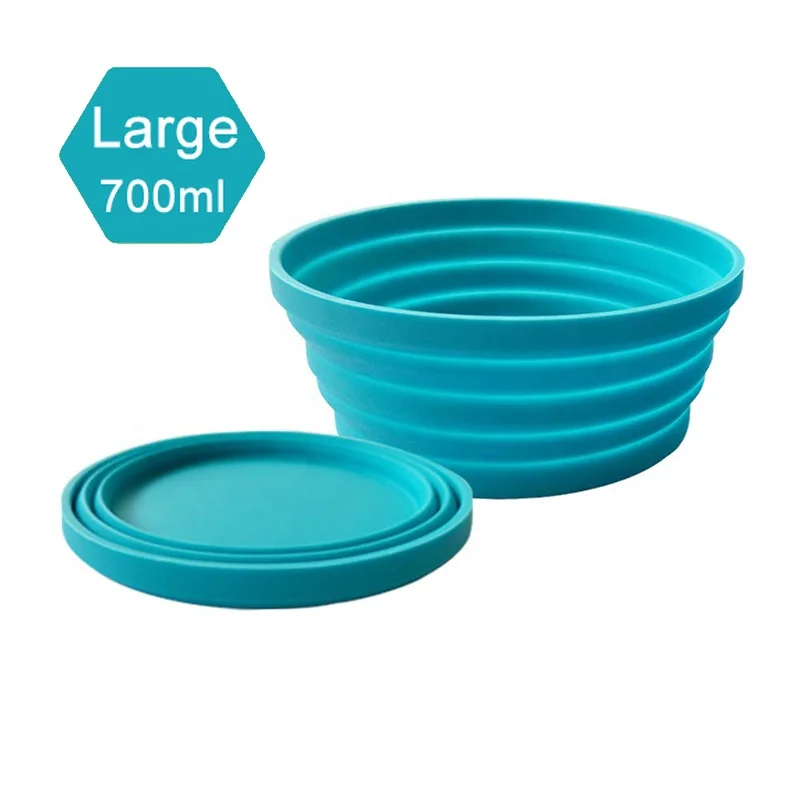 Wholesale Custom Camping Silicone Folding Bowl Large Silicone