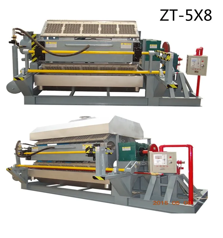 25 years paper pulp egg tray machinery/egg tray making production line ZT-5X8