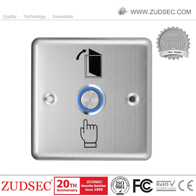 Door Exit Push Release Button Swtich Door Access Control Entry Switch Plate 
