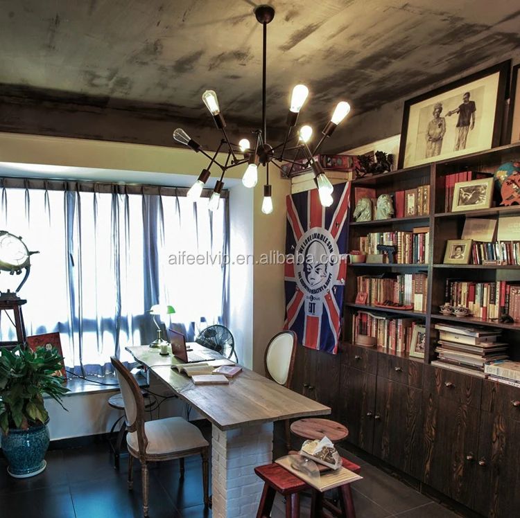 Creativity modern art deco adjustable contemporary sputnik chandelier lighting ceiling lamp