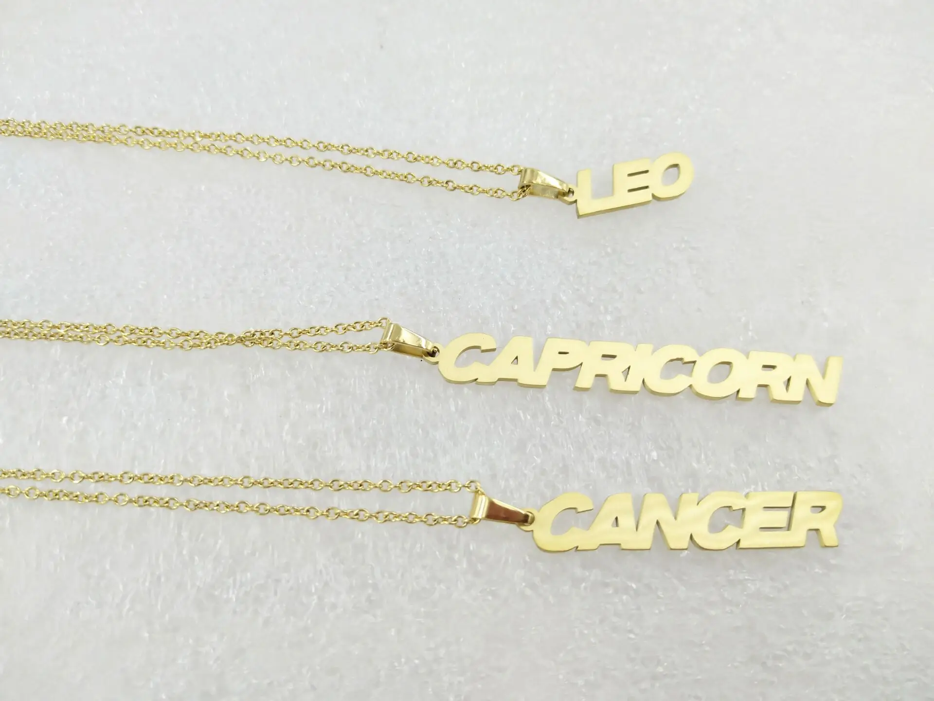 Factory Wholesale Personalized Stainless Steel 12 Zodiac Signs Necklace