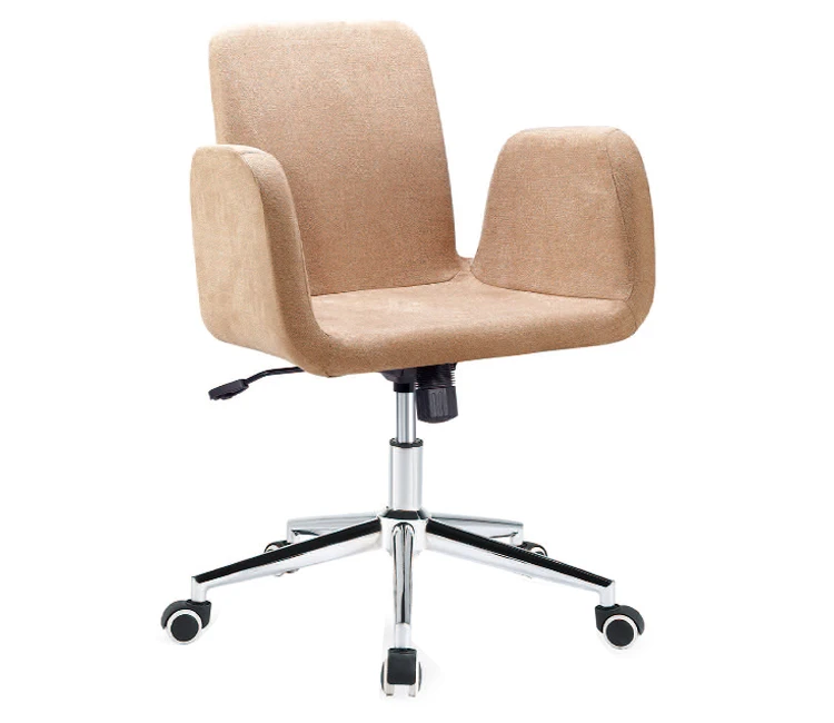 Modern Comfortable Living Room Furniture Wholesale Dining Cafe Fabric Chair with Steel Leg for Coffee Room Leisure