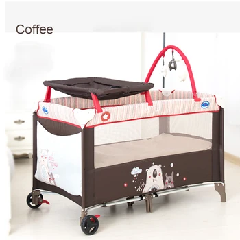 2018 Hot Selling 2 Layers With Toy Bar Baby Playpen Fashion With