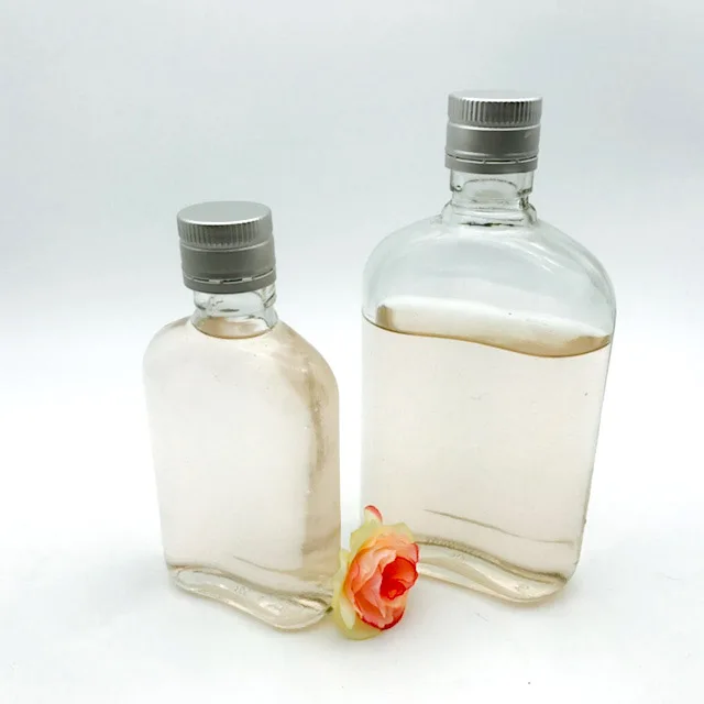 187ml 375ml Flat Glass Bottle Flask Glass Vodka Bottle Buy Vodka Bottle,Flask Glass Bottle