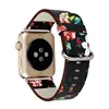 Latest Leather watch Band Strap 38/42mm Flower Prints Vintage band for apple watch