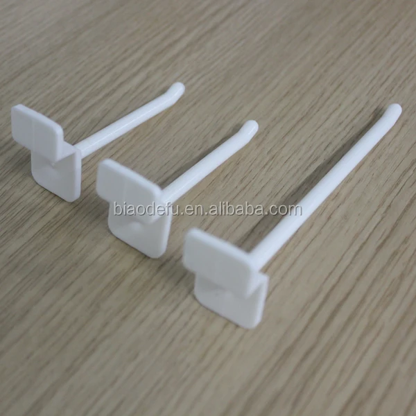 2 Inch White Plastic Peg Kit. Shelf Hanger Pegboard Hooks, View Plastic