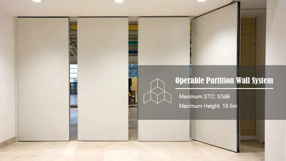 Banquet Room Collapsible Foldable Sliding Partition Wall With ...