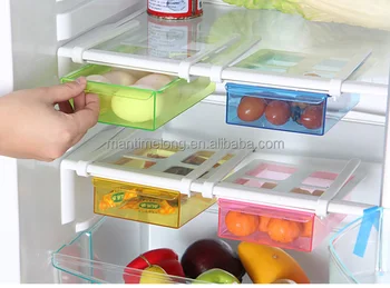 Universal Creative Fridge Storage Rack Layer Parion Refrigerator Universal Creative Fridge Storage Rack Layer Parion Refrigerator Holder Pull Out Drawer Organizer Kitchen
