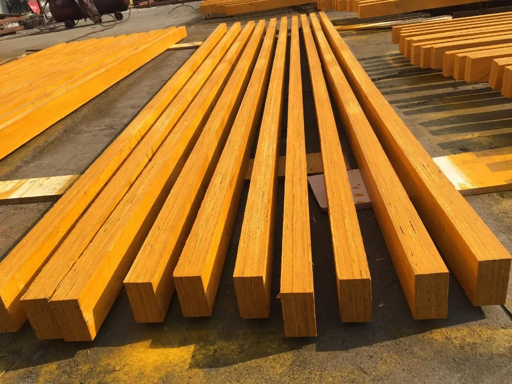 Timber beam for shuttering construction