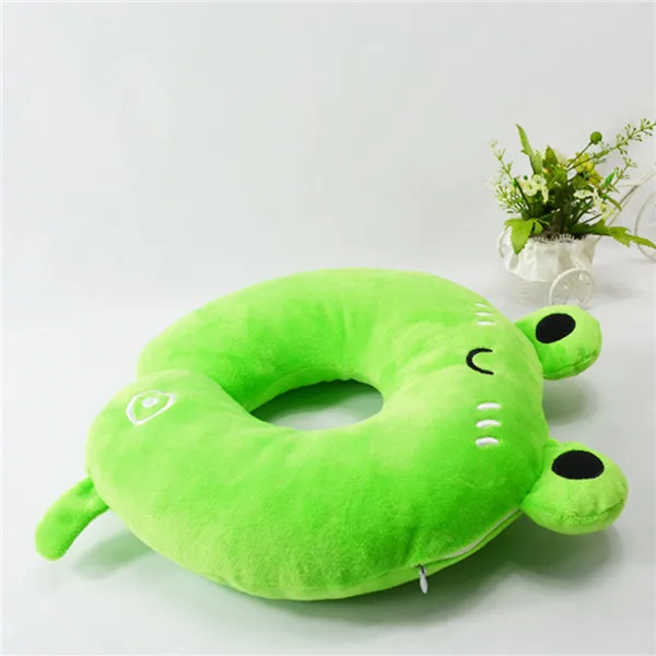 green plush pillow