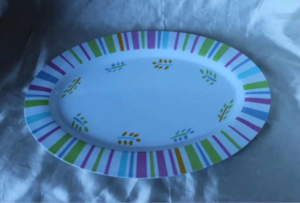 100%melamine fruit salad plate
