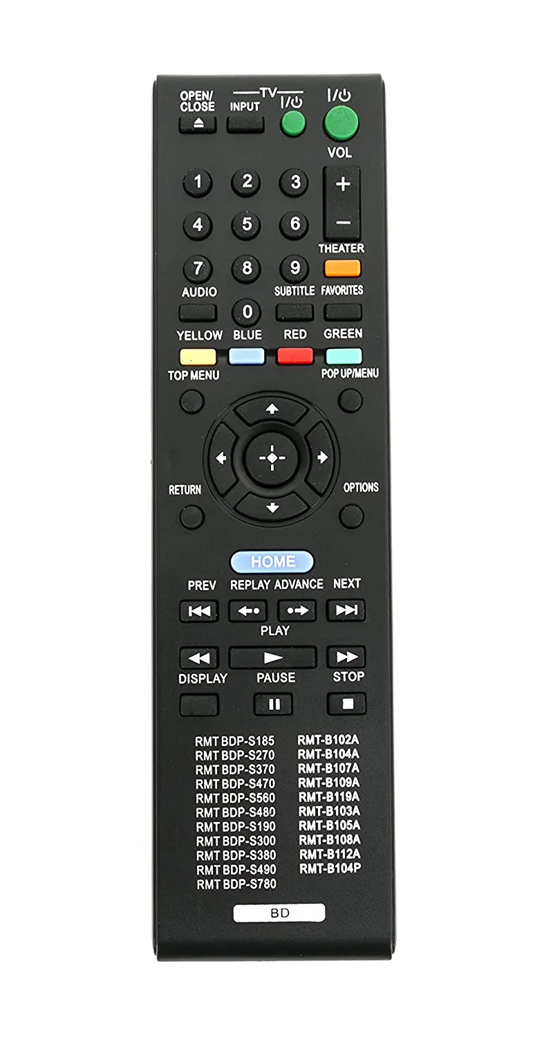 Remote Control FOR SONY BDP-BX59 Blu-ray Disc 3D Player RMT-B104P RMT-B104A