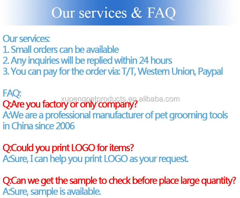 our services & FAQ