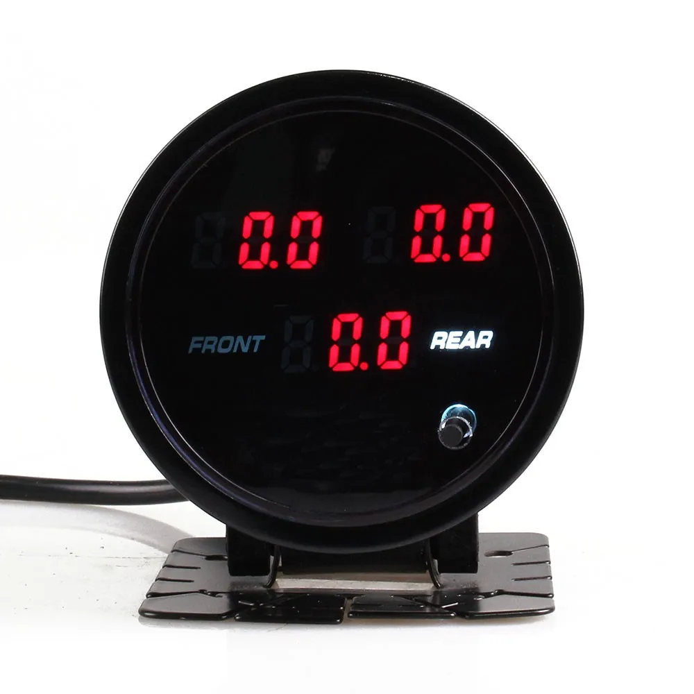 2.5" /60mm Red Color Led Light 52mm Air Suspension Air Ride Gauge With