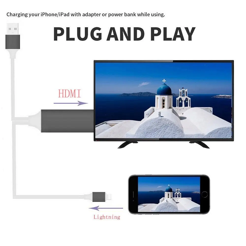 MHL cable For Apple Iphone 7 6s Plus IOS