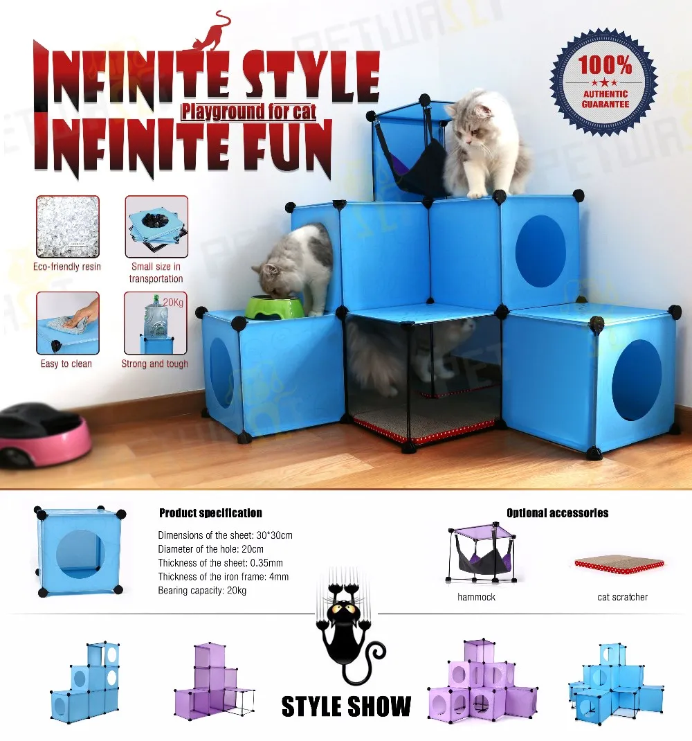 Cat house building kits