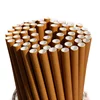Party Paper Straws Biodegradable Bulk Plain Solid Kraft Brown Dye-Free Drinking Straws of Paper