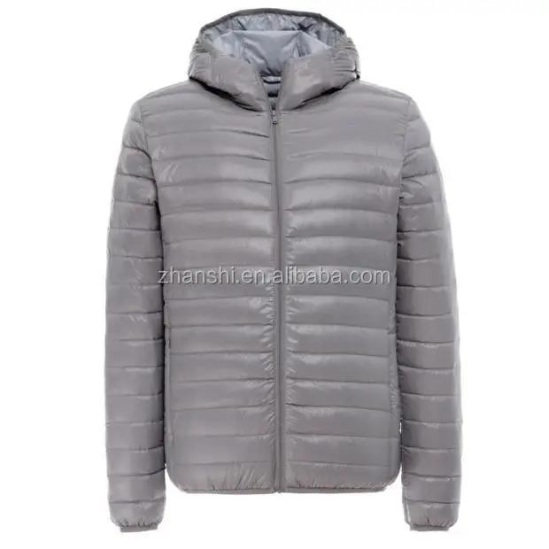 Custom Wholesale Fashion Winter Duvet Coat Waterproof Foldable Mens