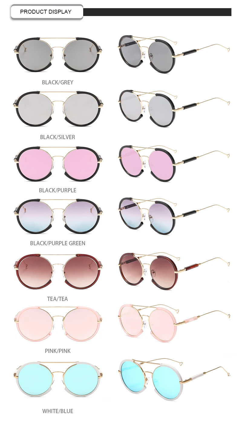 2019 Fashion Street High Quality Glasses Snap Dazzle Colour Shades Gear Sunglasses