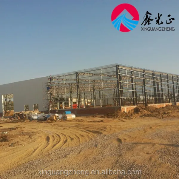 Prefabricated large space steel structure logistics warehouse
