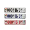High security number plates with QR code/barcode