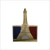 Wholesale customized logo lapel pin metal lapel pin Eiffel Tower logo 3D Paris Eiffel Tower Tourist Souvenir Lapel Pin
