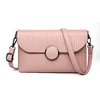 8948-3 new trendy best quality pu bags /long strape with fashion color Women bag message tote bags