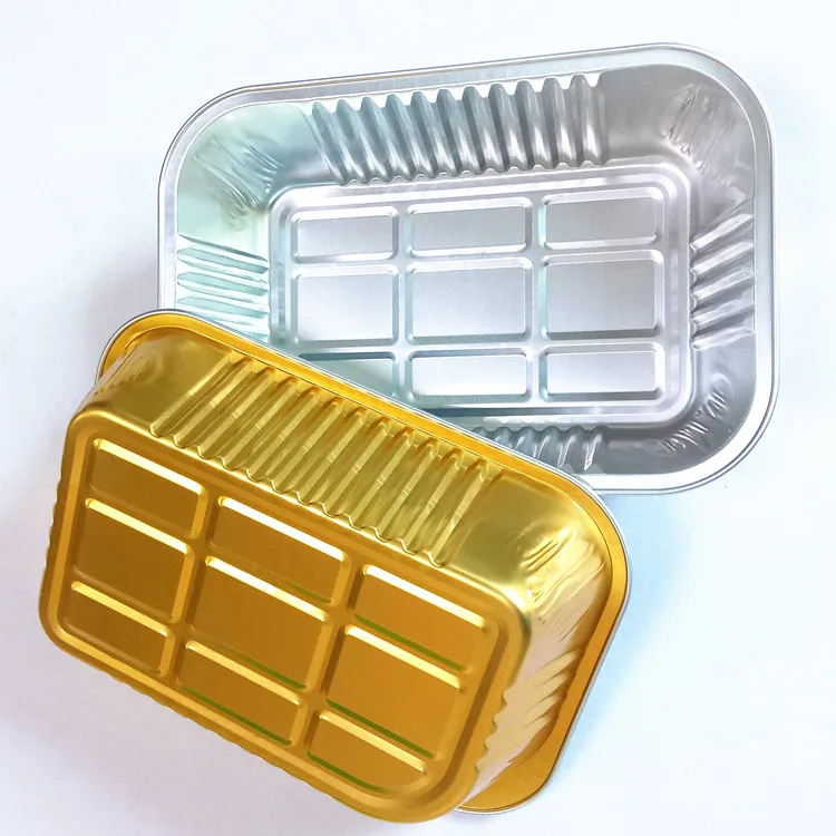Rectangle Aluminium Foil Container For Cake Bakery Small Aluminium