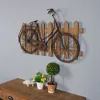 Farmhouse Home Reclaimed Wood Pallet Metal Bicycle Wall Decor