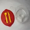 Plastic Lunch Box With Ice Pack and Source Container