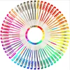 Hot Glitter Gel Pen,100 Neon Glitter Gel Pen Set Art Marker for Adult Coloring Books Bullet Journal Crafting Doodling Drawing