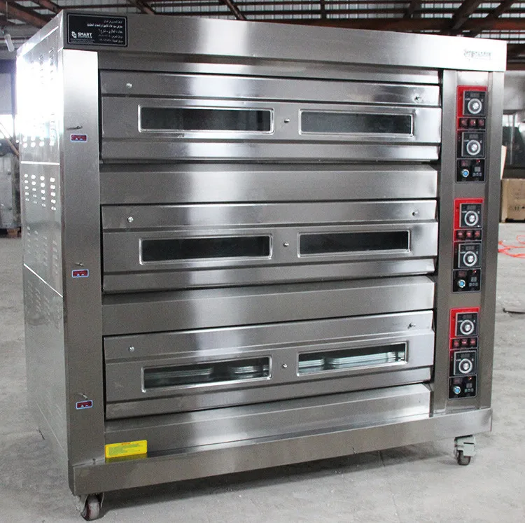 Luxury Industrial Bakery Equipment Manufacturer 3 Deck 9 Trays